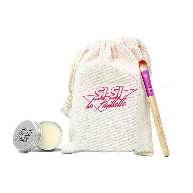 si-si-la-paillette-base-kit-personnalisable-pinceau-baume-pochon image 1