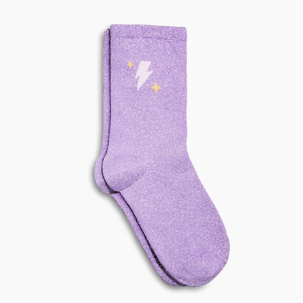 si-si-la-paillette-chaussettes-paillet-es-violettes-violet-pastel-clair image 1