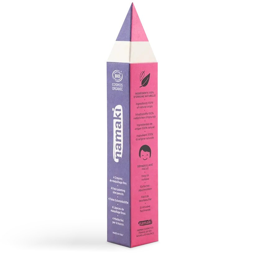 namaki-crayons-de-maquillage-fins-pour-enfants-coffret-4-couleurs-princesse image 1