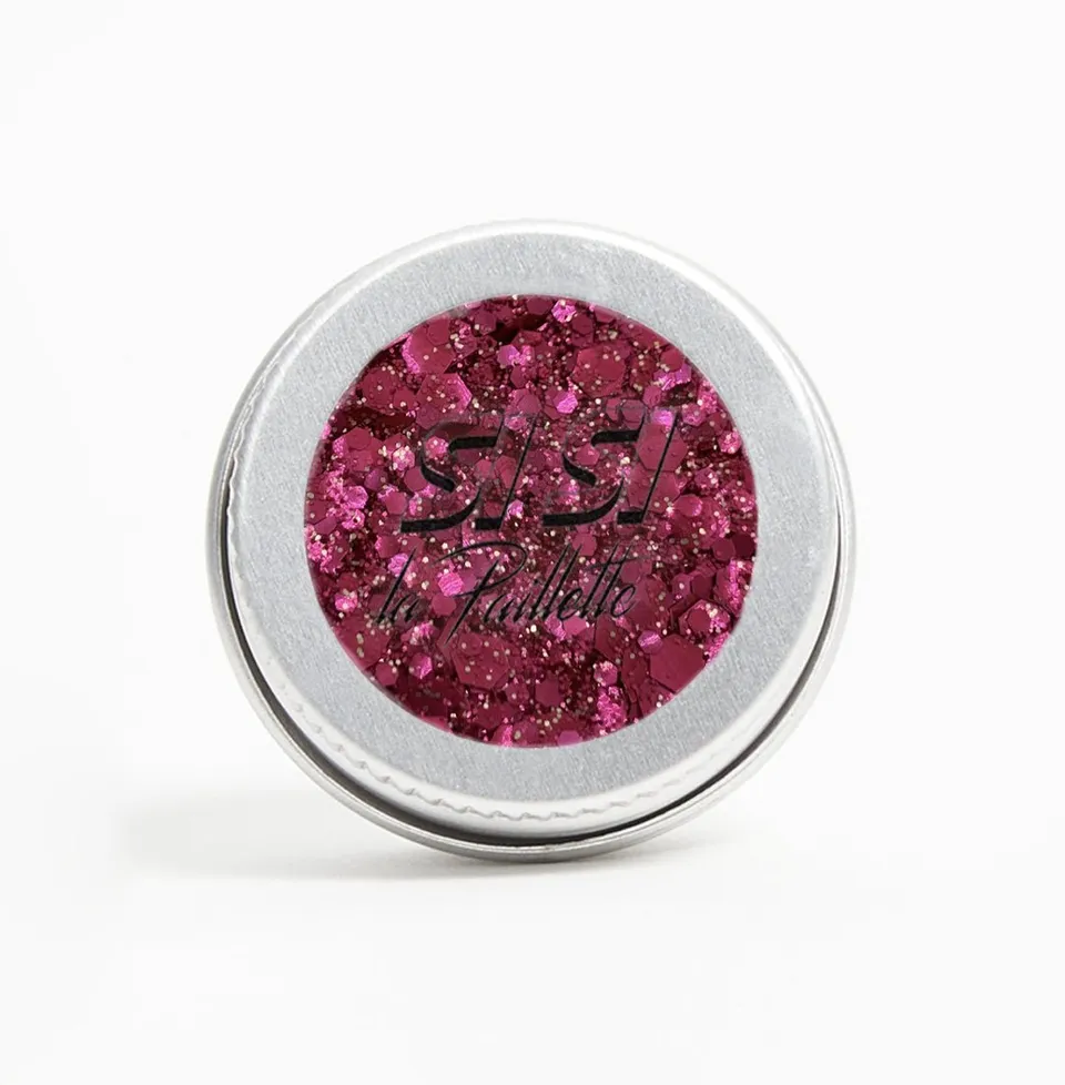 si-si-la-paillette-tagadamour-paillettes-visage-rouge-framboise-et-dor image 1