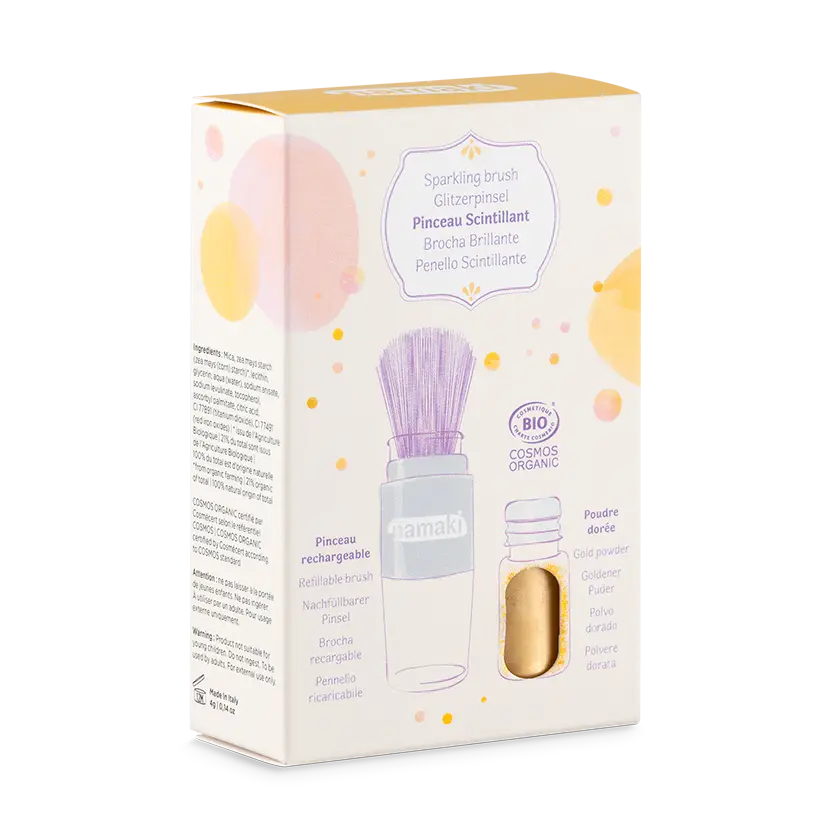 namaki-pinceau-paillettes-enfant-or-rechargeable-bio image 1