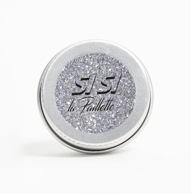 si-si-la-paillette-paillettes-holo-argent-fines image 1