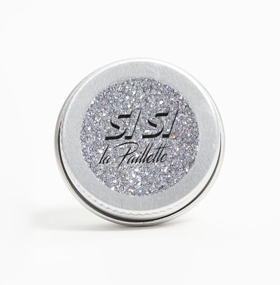 si-si-la-paillette-paillettes-holo-argent-fines image 1