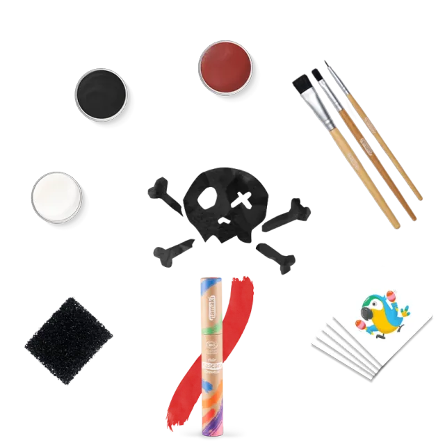 namaki-kit-maquillage-enfant-piraten-paket-d-guisement-pirate image 1