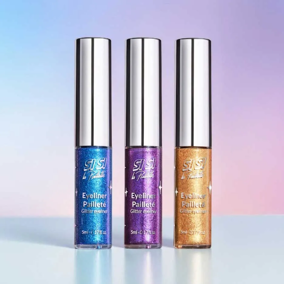 si-si-la-paillette-trio-d-eyeliners-paillet-s-bleu-lectrique-violet-or-m-talliqu image 1