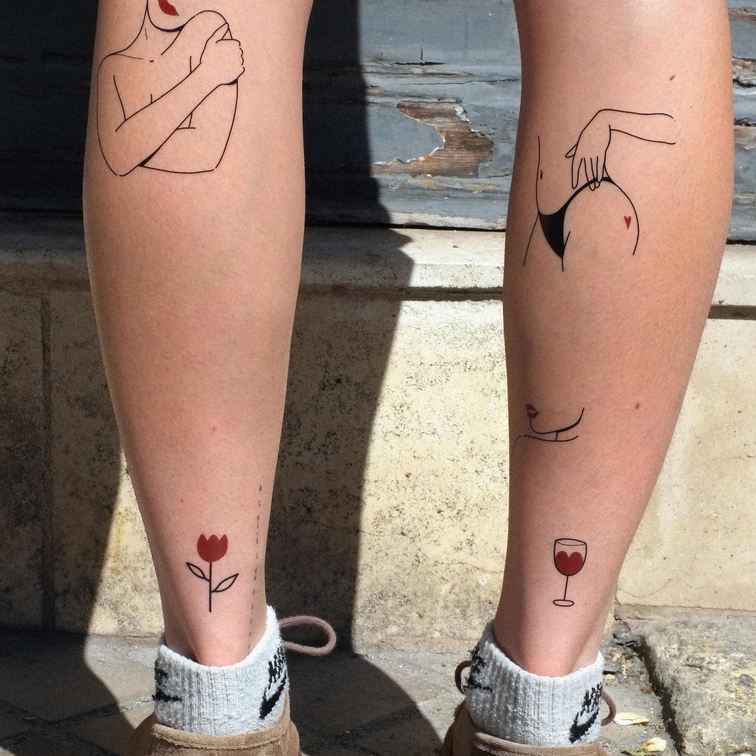 bernard-forever-rouge-baiser-tatouage-temporaire-d-claration-d-amour image 6