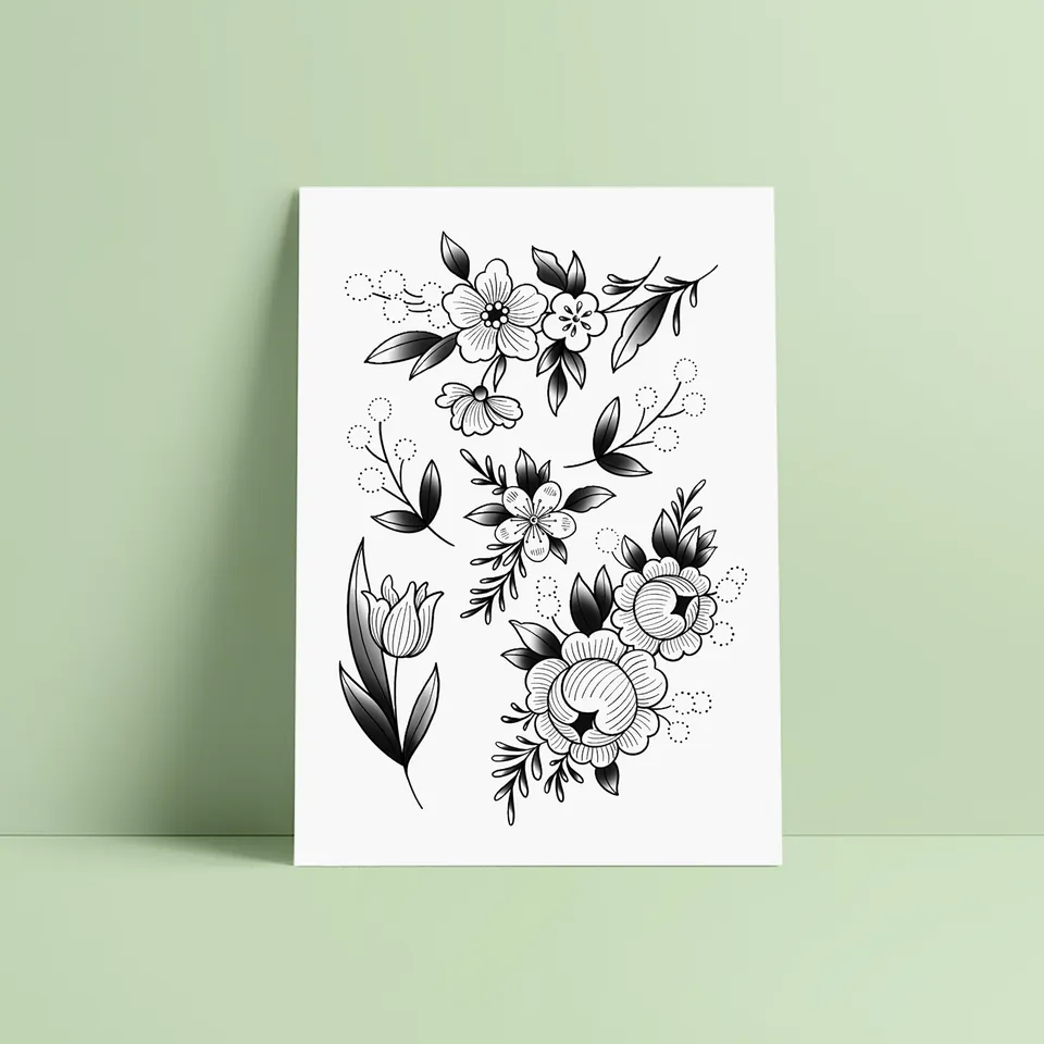 bernard-forever-gravure-florale-tatouage-ph-m-re image 1