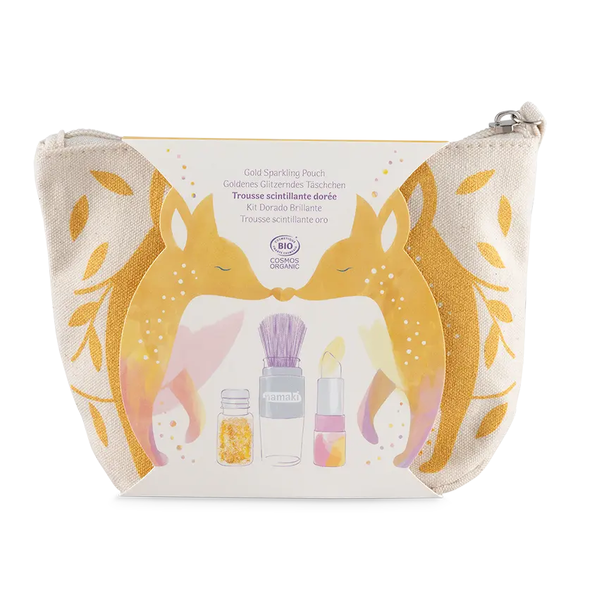 namaki-pochette-maquillage-enfant-jaune image 1