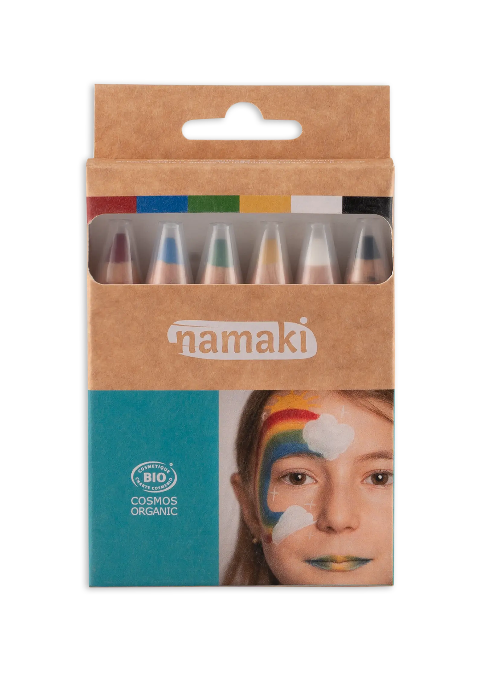 namaki-crayons-de-maquillage-6-couleurs-arc-en-ciel-jumbo-enfant image 2