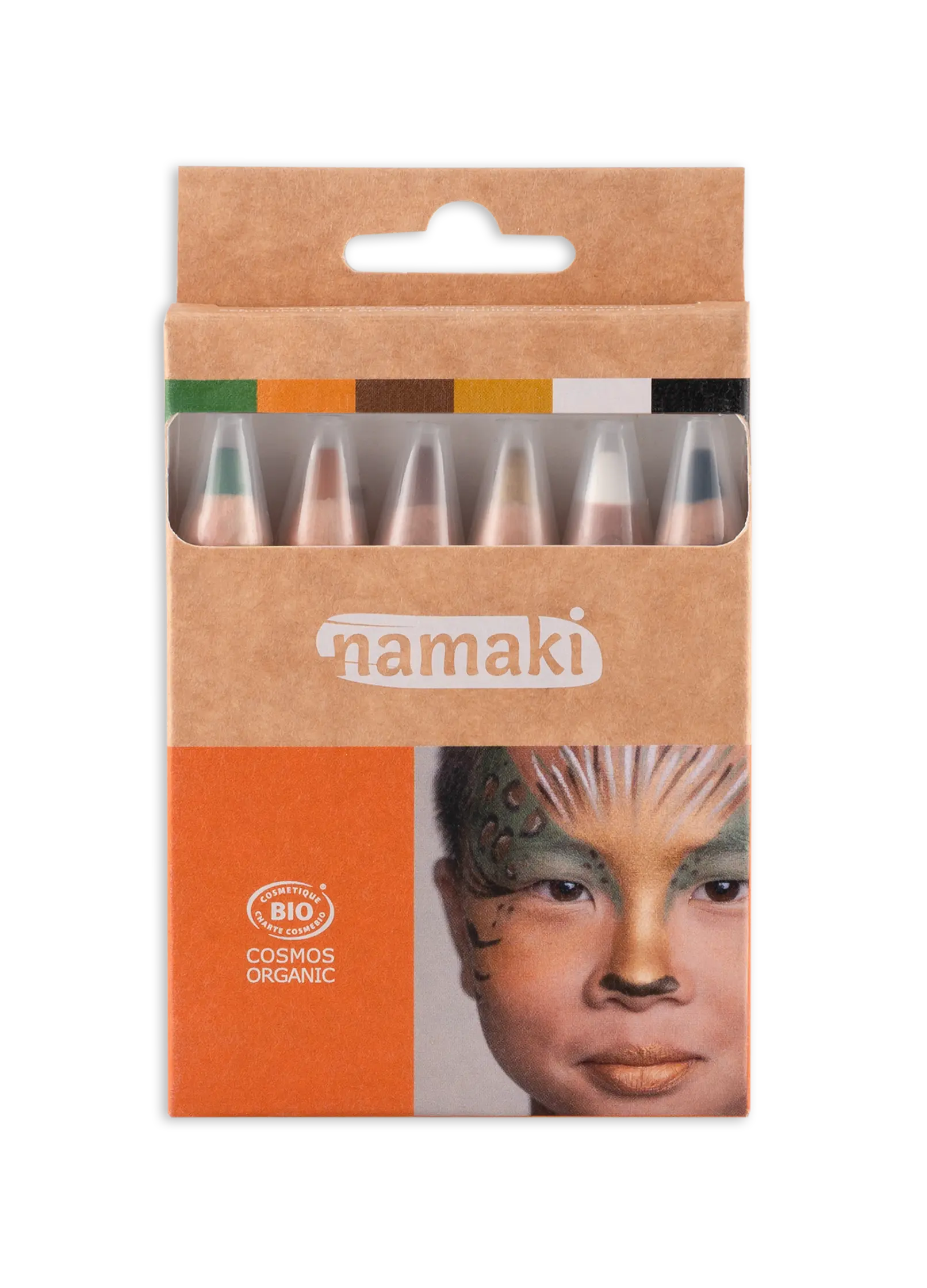 namaki-crayons-de-maquillage-6-couleurs-animaux-kit-enfant image 2