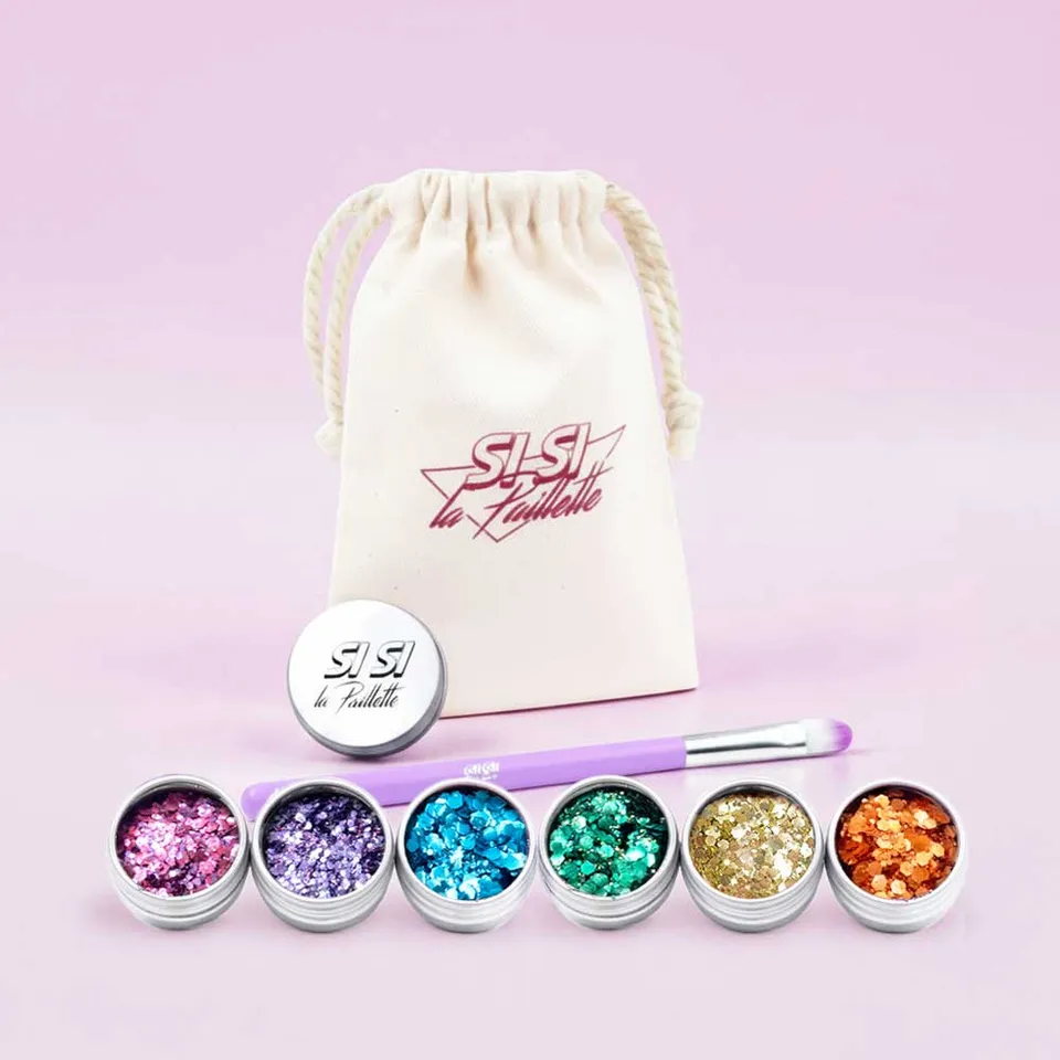 si-si-la-paillette-kit-paillet-fiert-kit-6-paillettes-biod-gradables-arc-en-ciel image 1