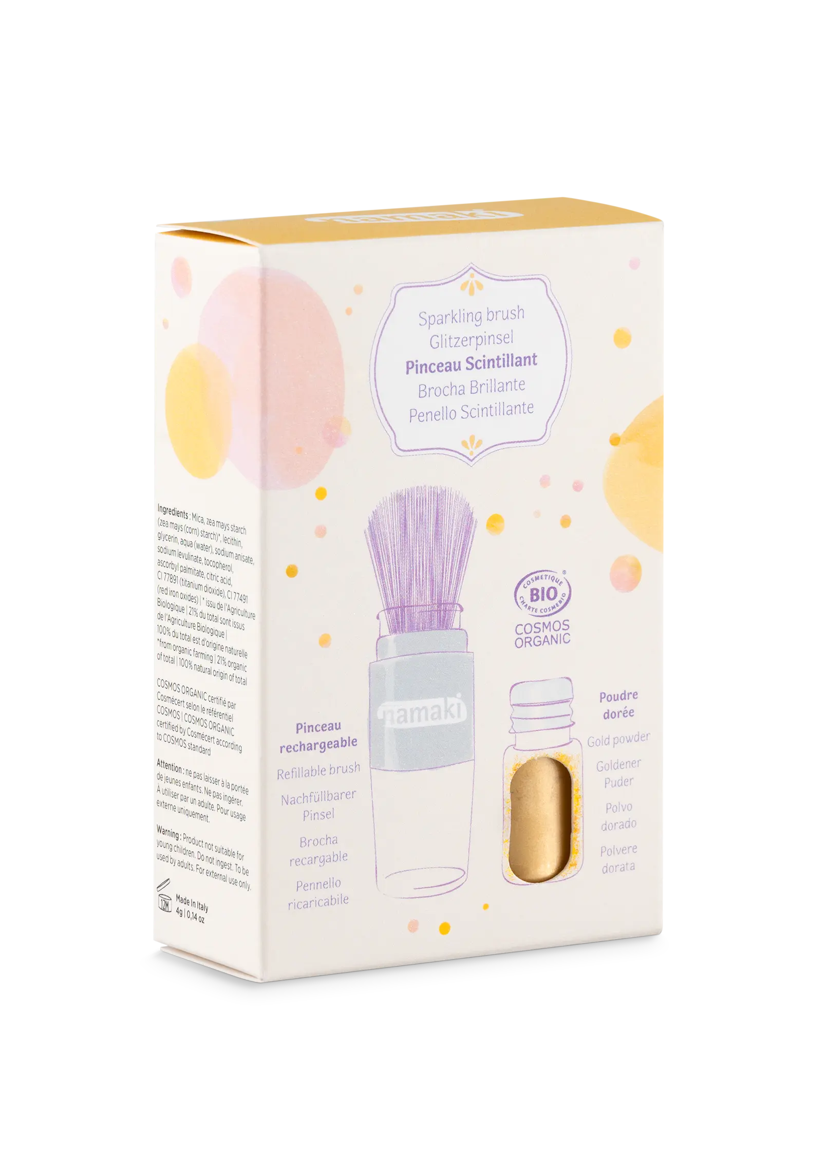 namaki-pinceau-paillettes-enfant-or-rechargeable-bio image 2