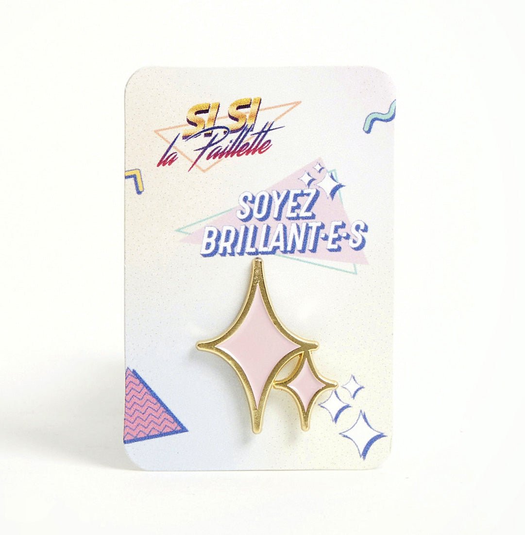 si-si-la-paillette-pin-s-toiles-m-tal-dor image 1