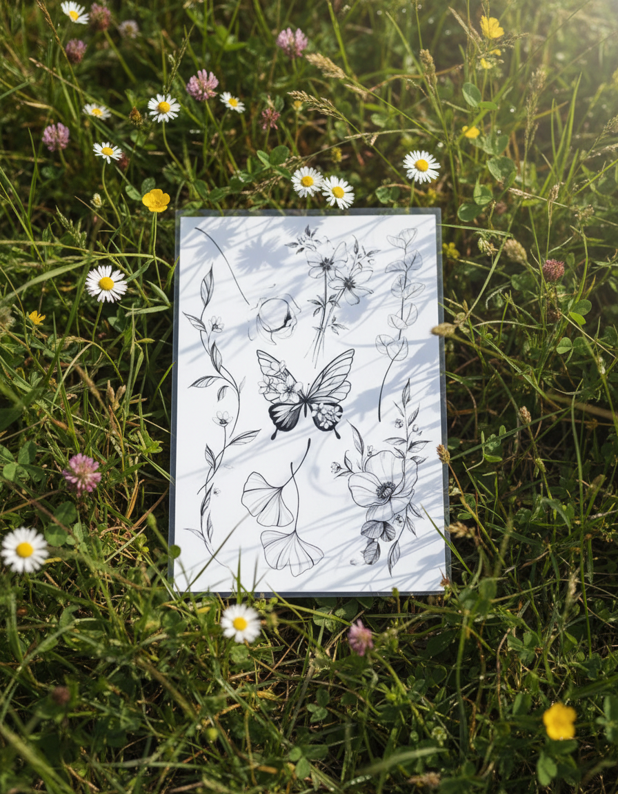 bernard-forever-wild-summer-planche-tatouages-ph-m-res-botaniques image 1