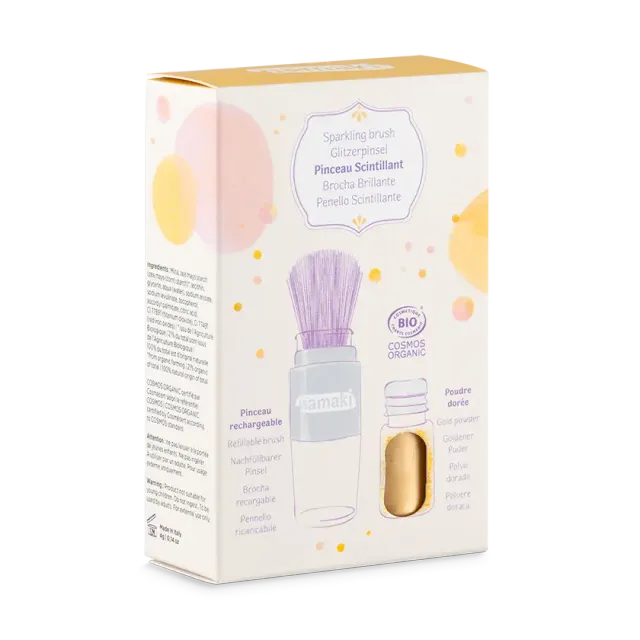 namaki-pinceau-paillettes-enfant-or-rechargeable-bio image 1