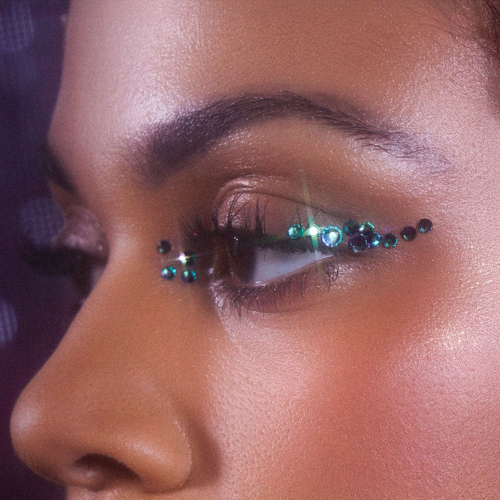 si-si-la-paillette-strass-paon-verre-vert-r-utilisables image 2