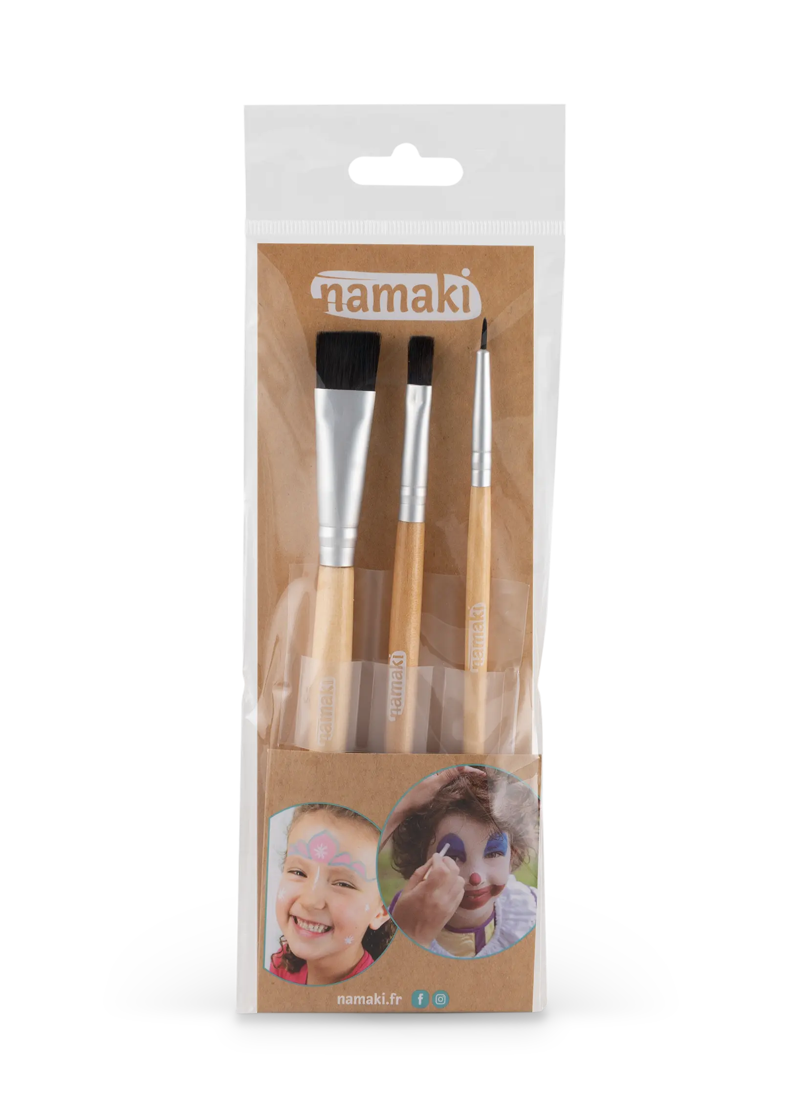 namaki-set-de-3-pinceaux-de-maquillage-pour-enfants image 2