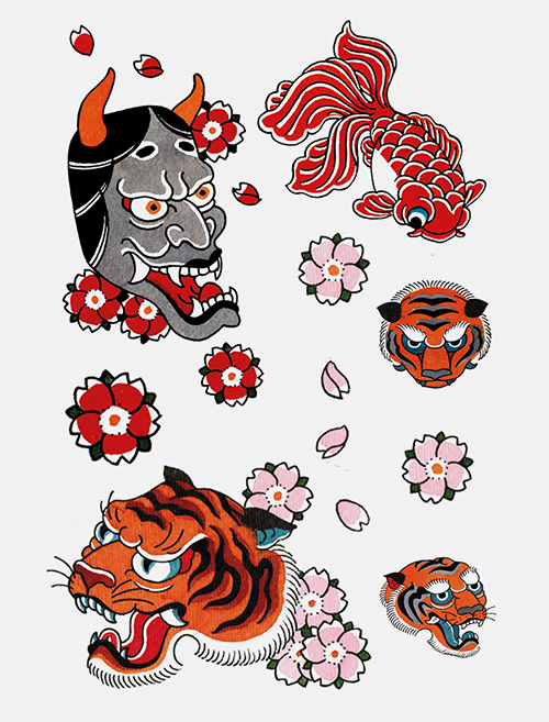 bernard-forever-tigerwood-planche-tatouages-ph-m-res-tigre-japonais image 2