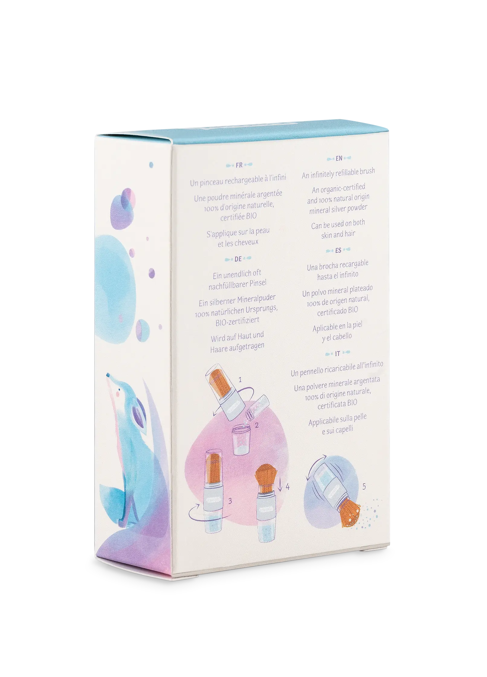 namaki-pinceau-poudre-scintillante-enfants-argent-rechargeable image 6