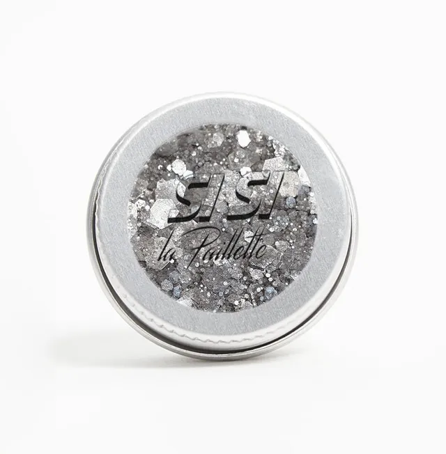 si-si-la-paillette-paillettes-m-tallo-disco-argent-nacr-visage-corps-cheveux image 1