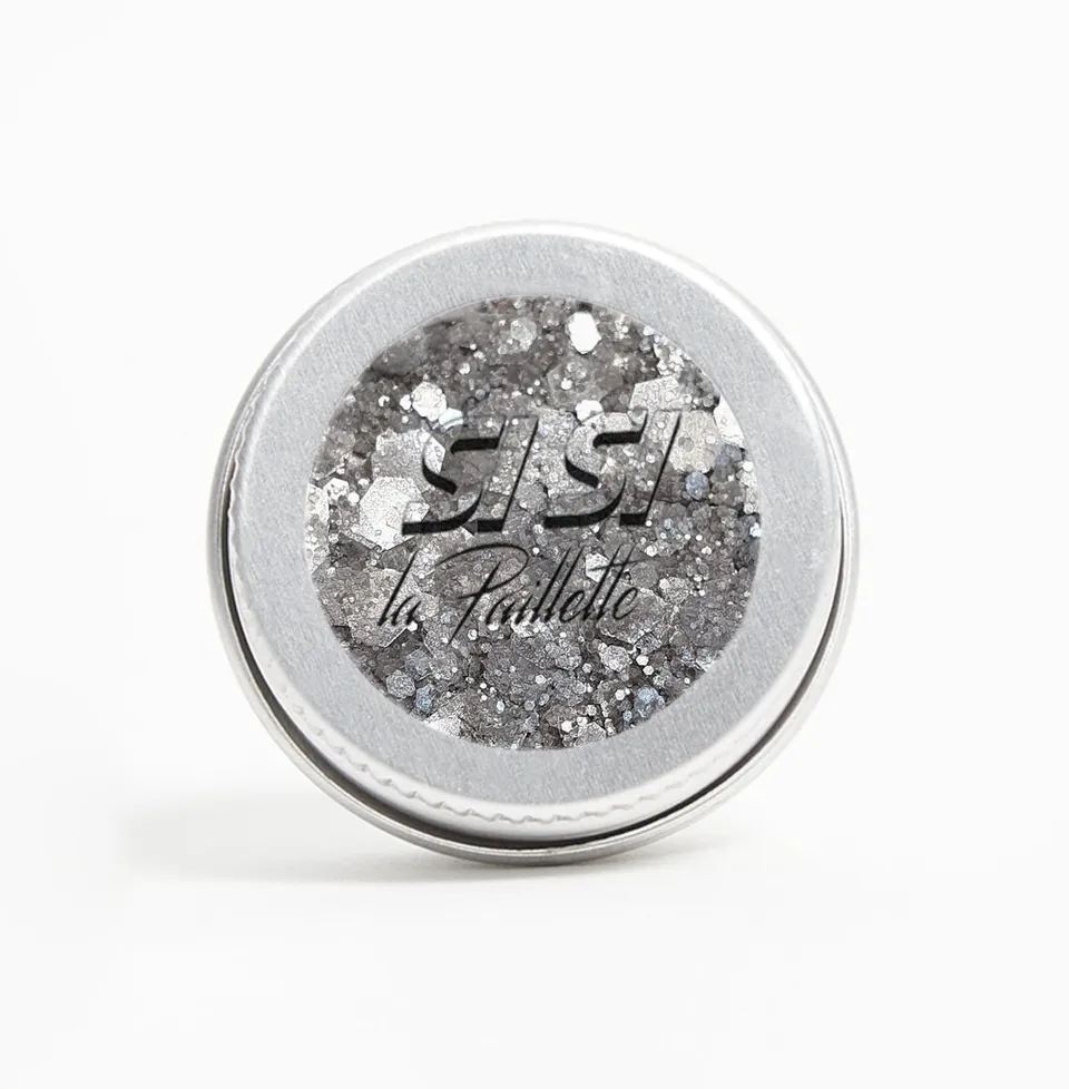 si-si-la-paillette-paillettes-m-tallo-disco-argent-nacr-visage-corps-cheveux image 1