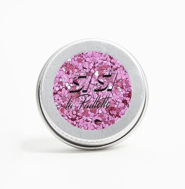 si-si-la-paillette-paillettes-biod-gradables-rose-moyennes-visage-corps-cheveux image 1
