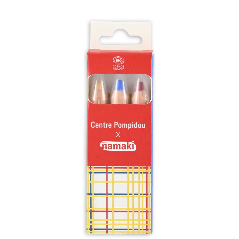 namaki-crayons-maquillage-jumbo-3-couleurs-centre-pompidou-x-namaki-mondrian image 1
