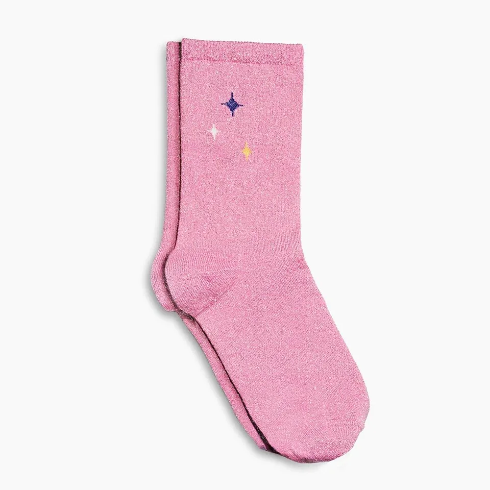si-si-la-paillette-chaussettes-paillet-es-roses-toiles image 1