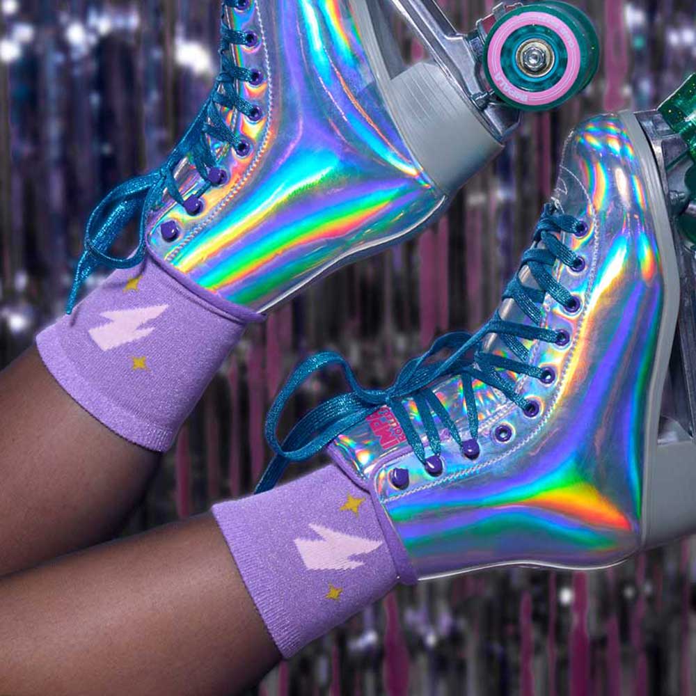 si-si-la-paillette-chaussettes-paillet-es-violettes-violet-pastel-clair image 2