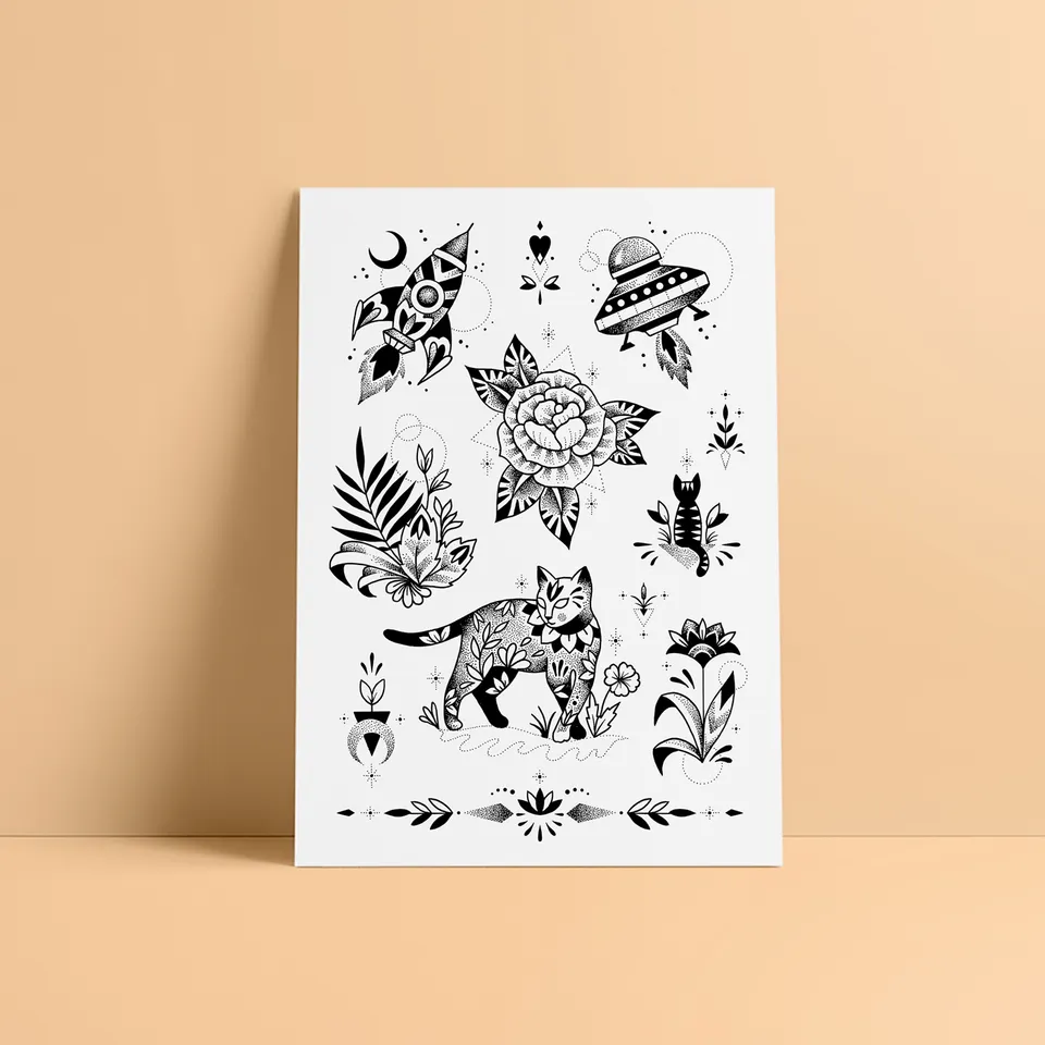 bernard-forever-cosmic-cat-tatouage-ph-m-re image 1