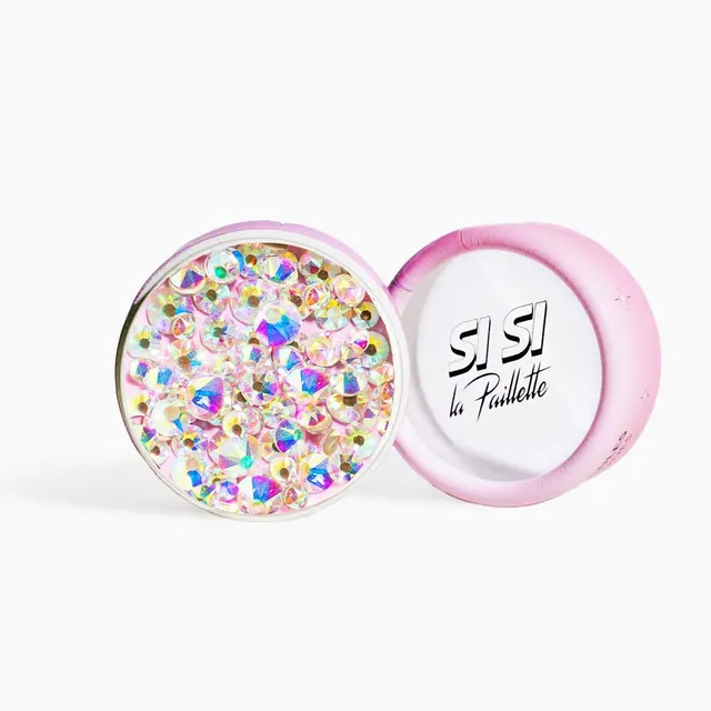 si-si-la-paillette-strass-nacr-r-utilisables-strass-visage-en-verre image 1