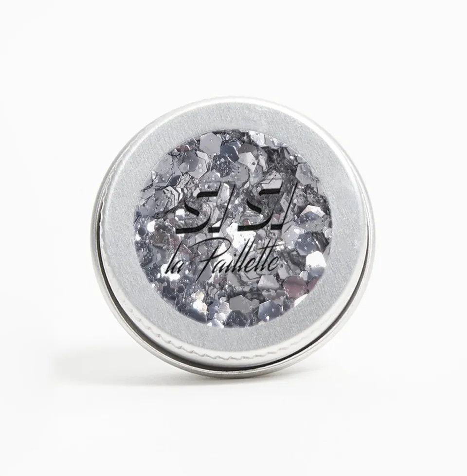 si-si-la-paillette-paillettes-rends-l-argent-argent-miroir-lumineux image 1
