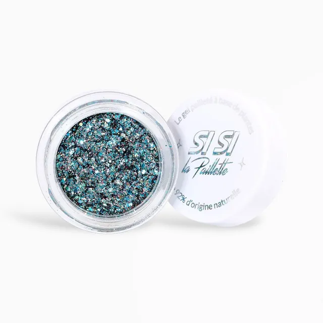 si-si-la-paillette-galaxsisi-gel-paillet-bleu-cosmique-visage-et-corps image 1