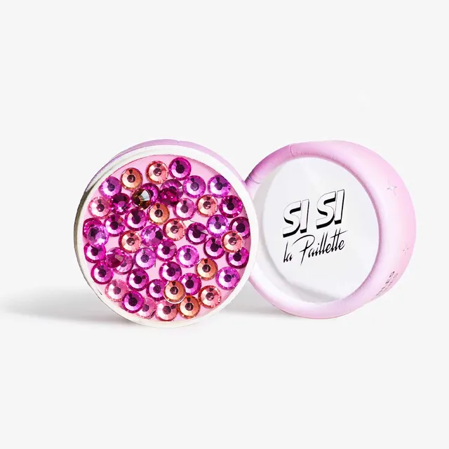 si-si-la-paillette-strass-r-utilisables-flamingo-rose-bo-te-strass-visage image 1