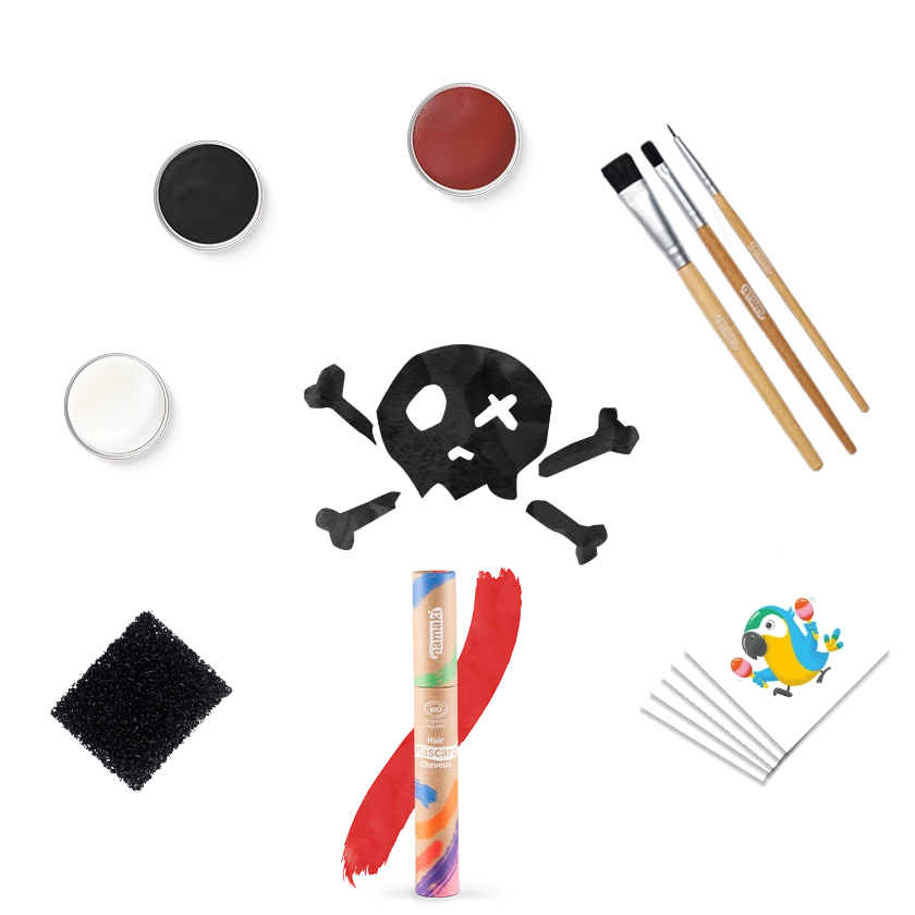 namaki-kit-maquillage-enfant-piraten-paket-d-guisement-pirate image 1