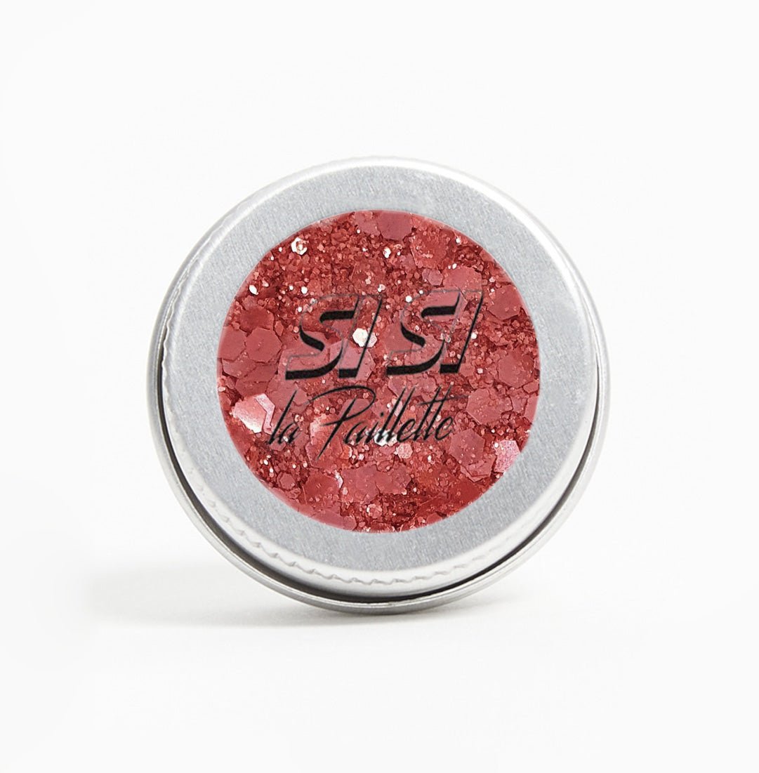 si-si-la-paillette-grav-dans-la-brique-paillettes-rouge-brique-visage-corps-et-c image 1