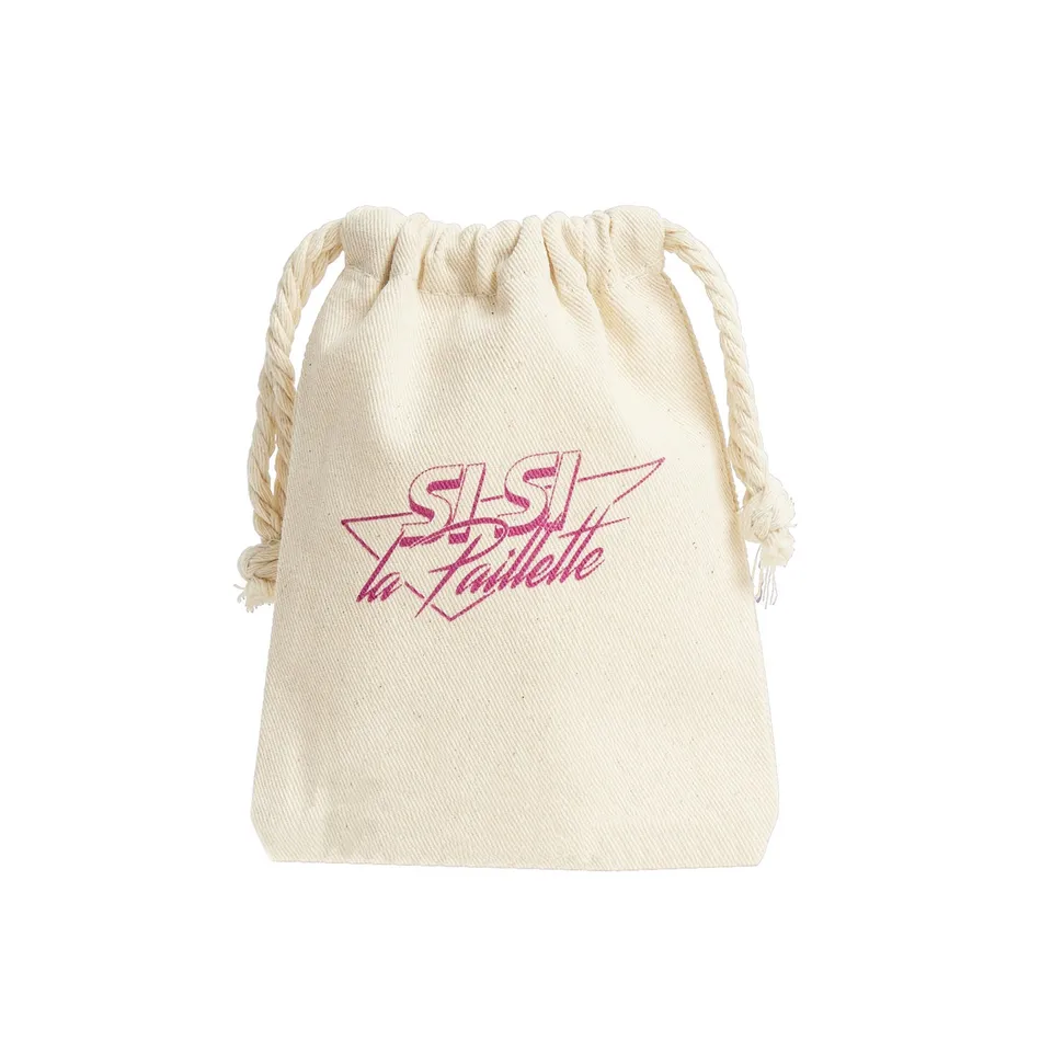 si-si-la-paillette-pochon-en-coton-bio-trousse-paillettes image 1