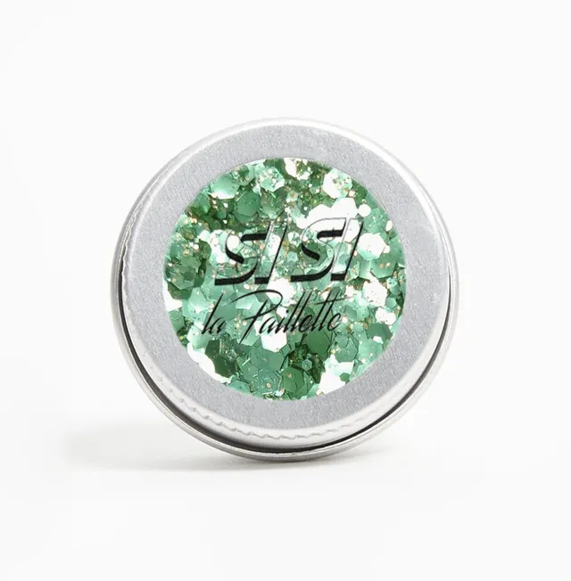 si-si-la-paillette-poison-simone-paillettes-vert-et-or-visage-corps-et-cheveux image 1
