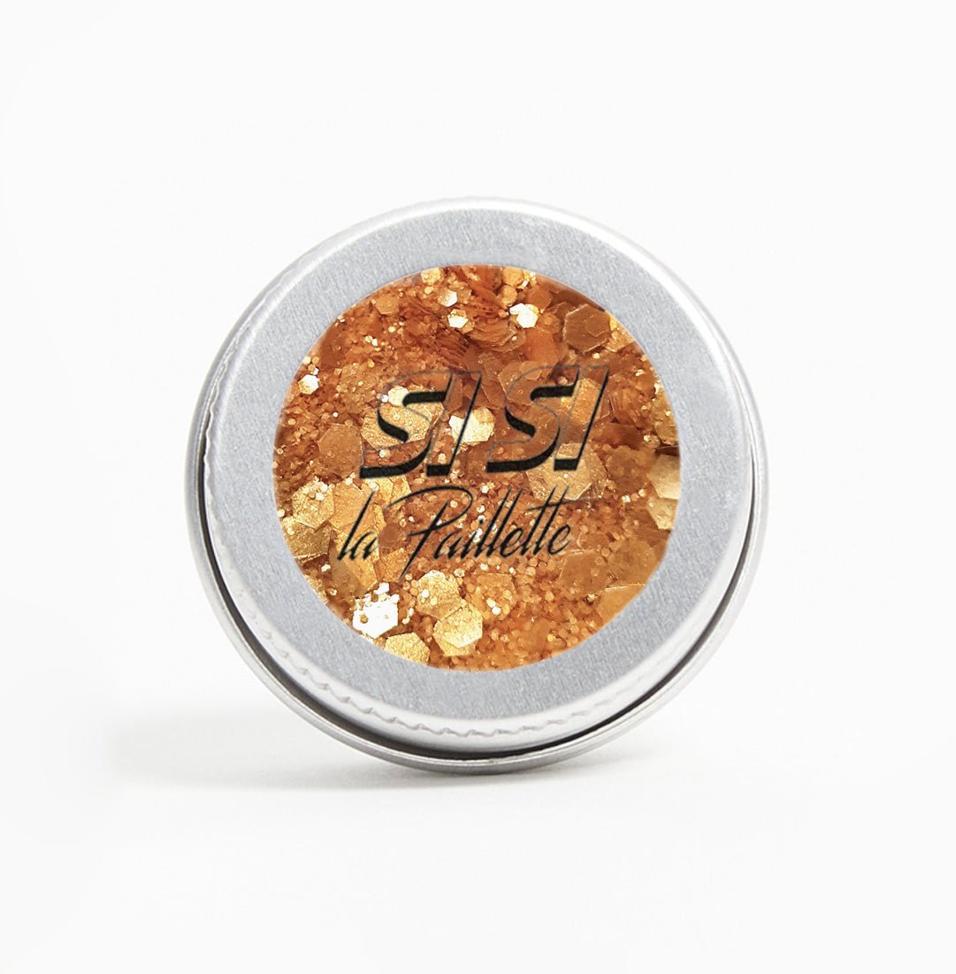 si-si-la-paillette-queen-du-d-sert-paillettes-visage-corps-et-cheveux-caramel-or image 1