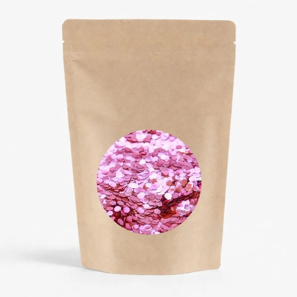 si-si-la-paillette-paillettes-rose-grosses-sachet-100g image 1