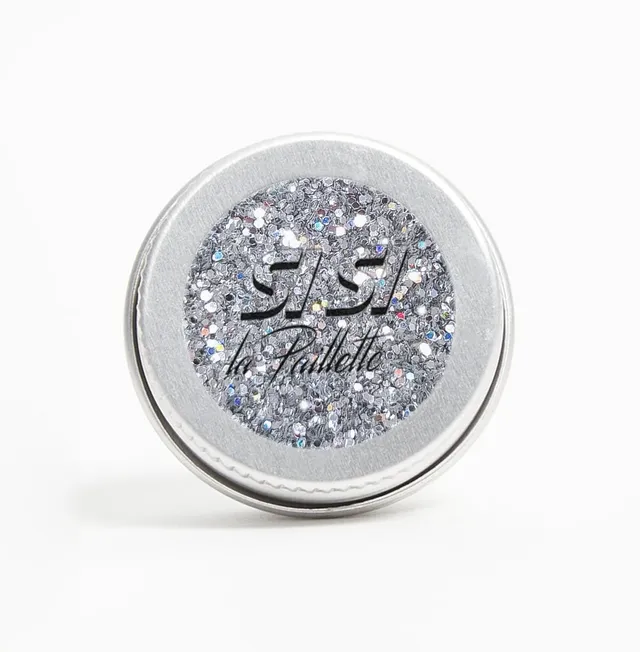 si-si-la-paillette-paillettes-holo-argent-standard-effet-arc-en-ciel image 1