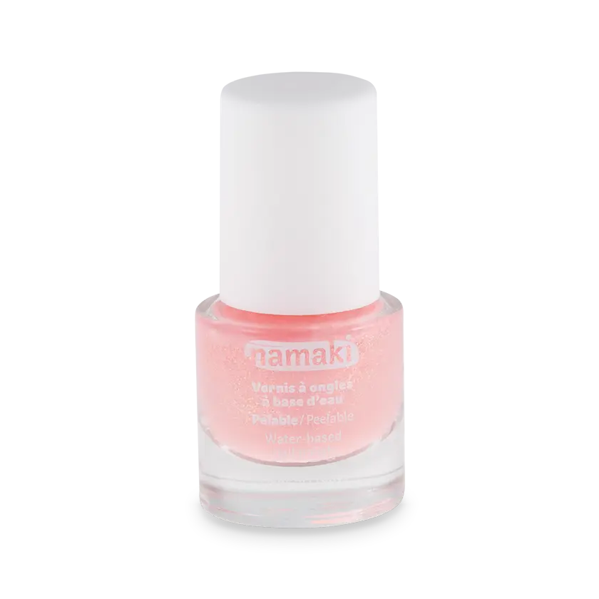 namaki-vernis-ongles-enfants-rose-bonbon-paillet image 1