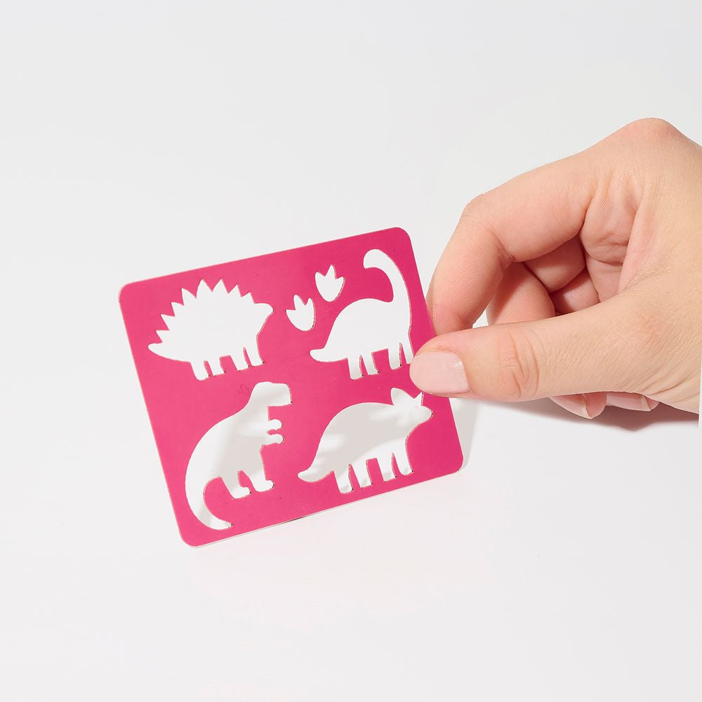 si-si-la-paillette-pochoir-dinosaures-pochoirs image 1