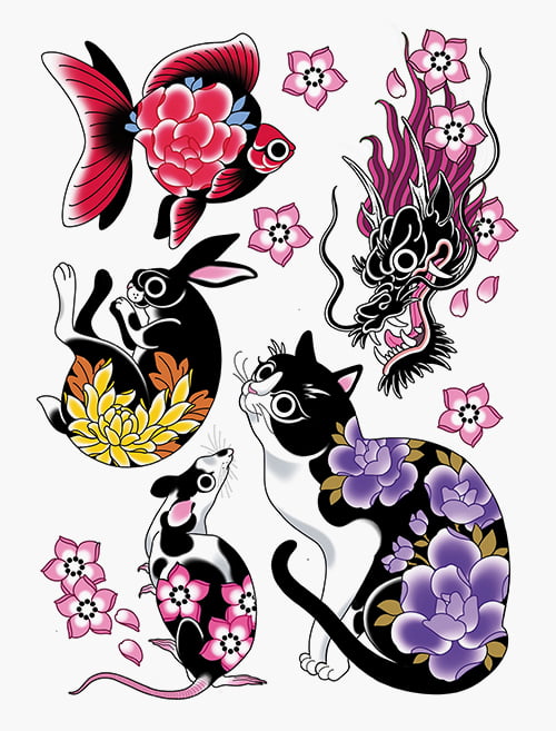bernard-forever-inkigai-tatouage-temporaire-japon-norma image 2