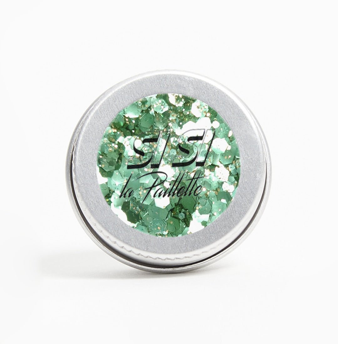 si-si-la-paillette-poison-simone-paillettes-vert-et-or-visage-corps-et-cheveux image 1