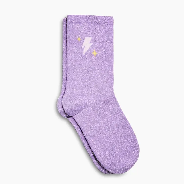 si-si-la-paillette-chaussettes-paillet-es-violettes-violet-pastel-clair image 1