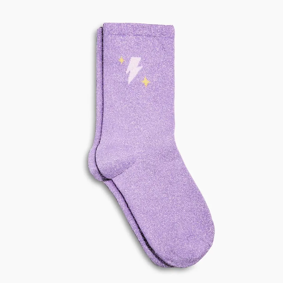 si-si-la-paillette-chaussettes-paillet-es-violettes-violet-pastel-clair image 1