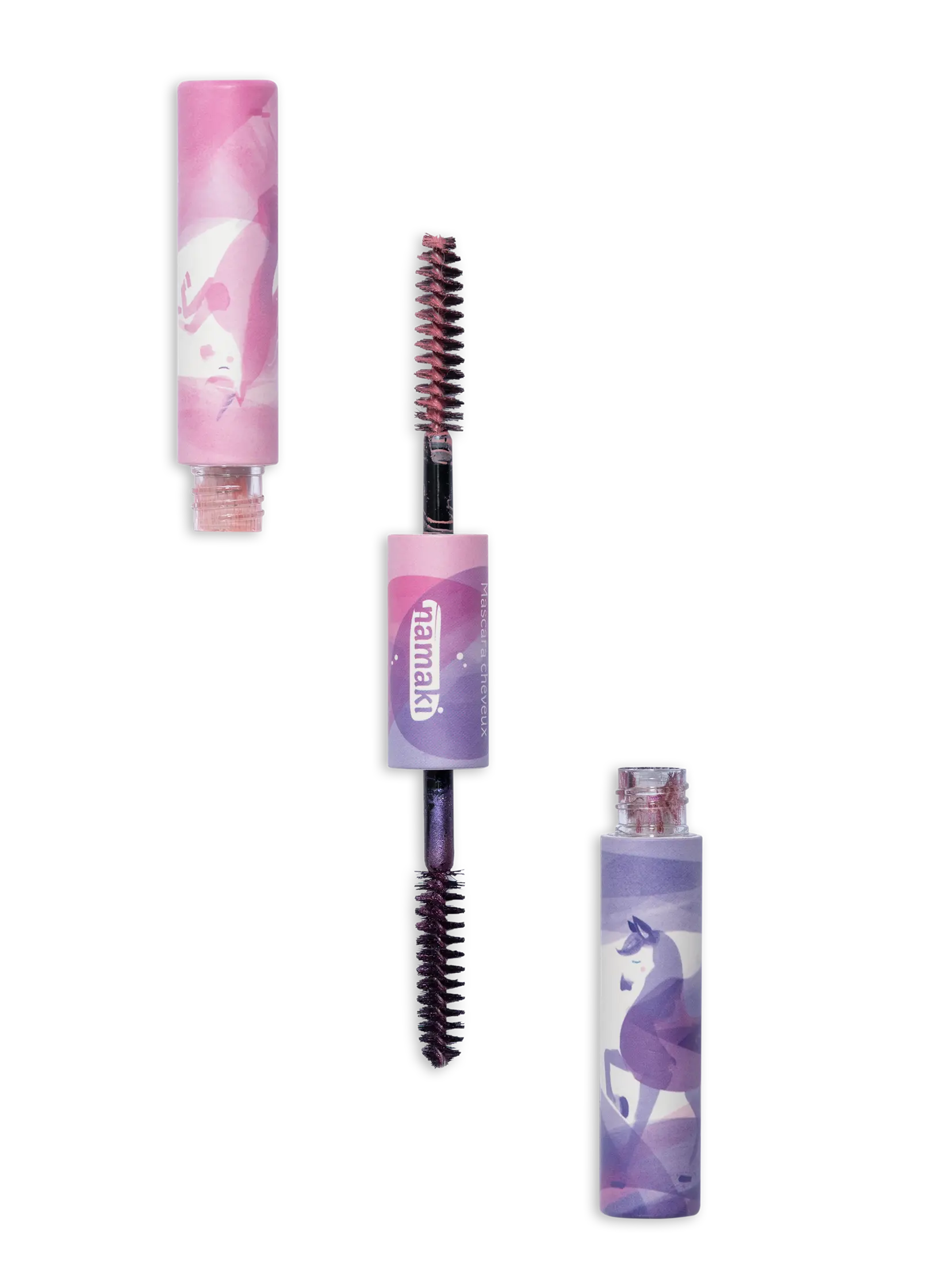namaki-mascara-cheveux-enfant-double-applicateur-rose-violet image 5