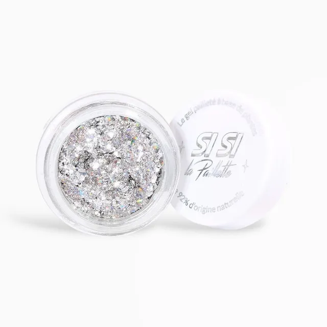 si-si-la-paillette-gel-paillet-y-holo-holographique-argent image 1