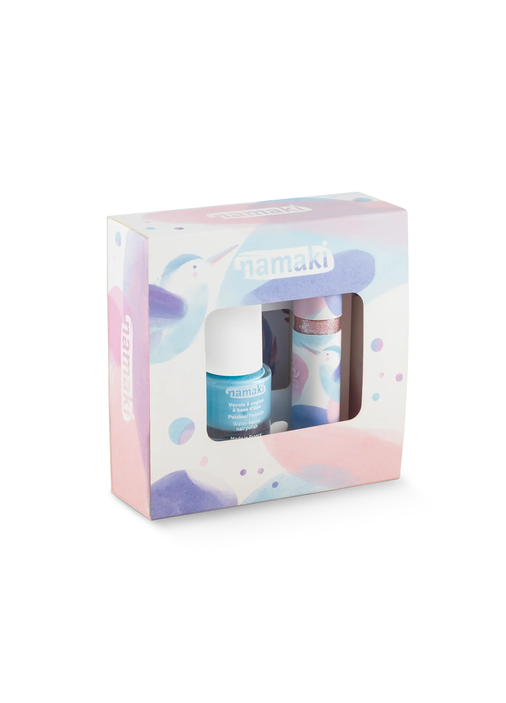 namaki-coffret-trio-bleu-enfant-vernis-gloss-tatouages image 2